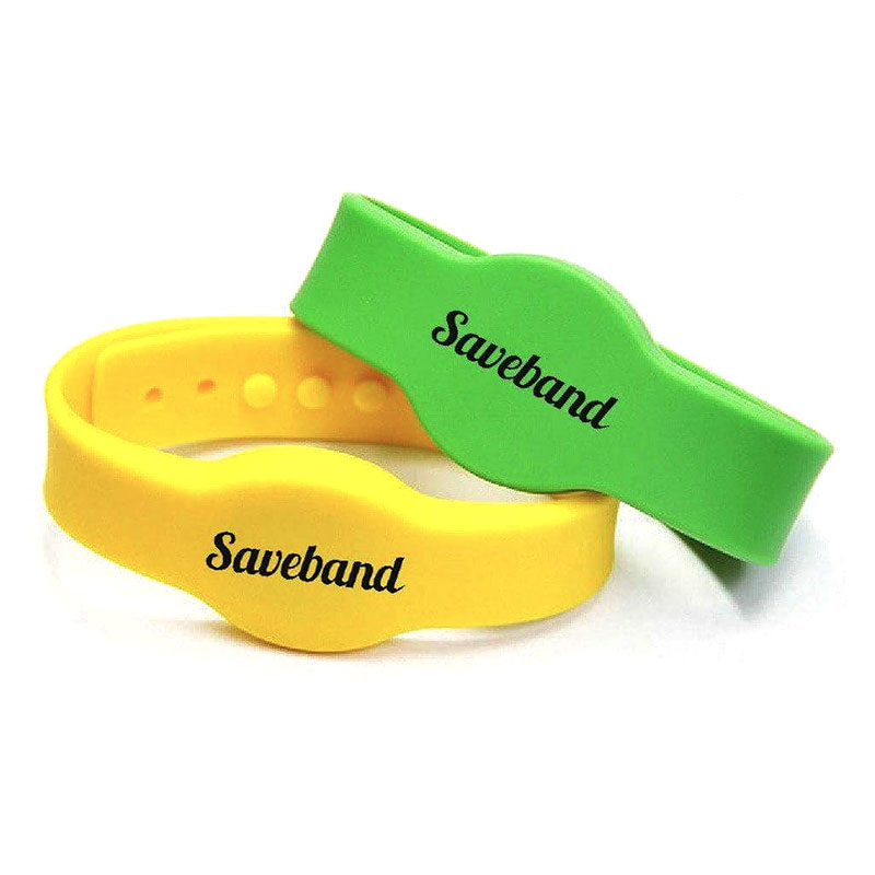 13.56Mhz Sizable MF IC Rfid Banna láimhe Silicone Banna Wristband Cliste RFID