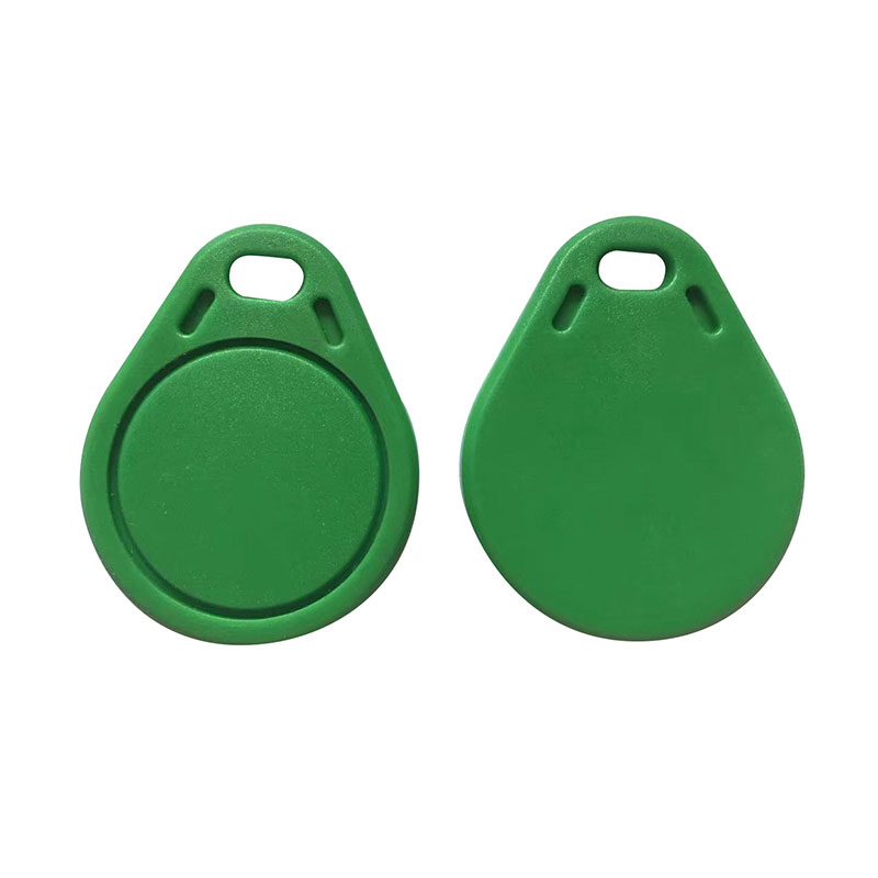 ISO14443A RFID NFC Leictreonach Keychain Plaisteacha Cóngaracht Fobs Eochair Chliste