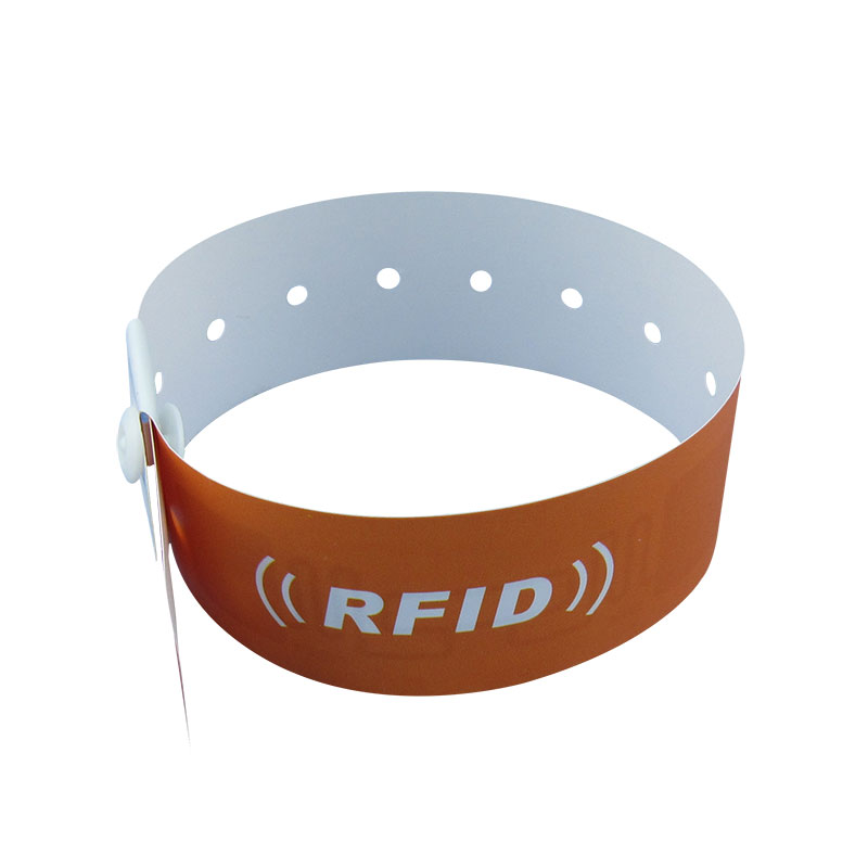 Úsáid Aon Uair Banna Wrist Bracelet Spóirt Páipéar Indiúscartha RFID Do Chruinniú Spóirt Lúthchleas